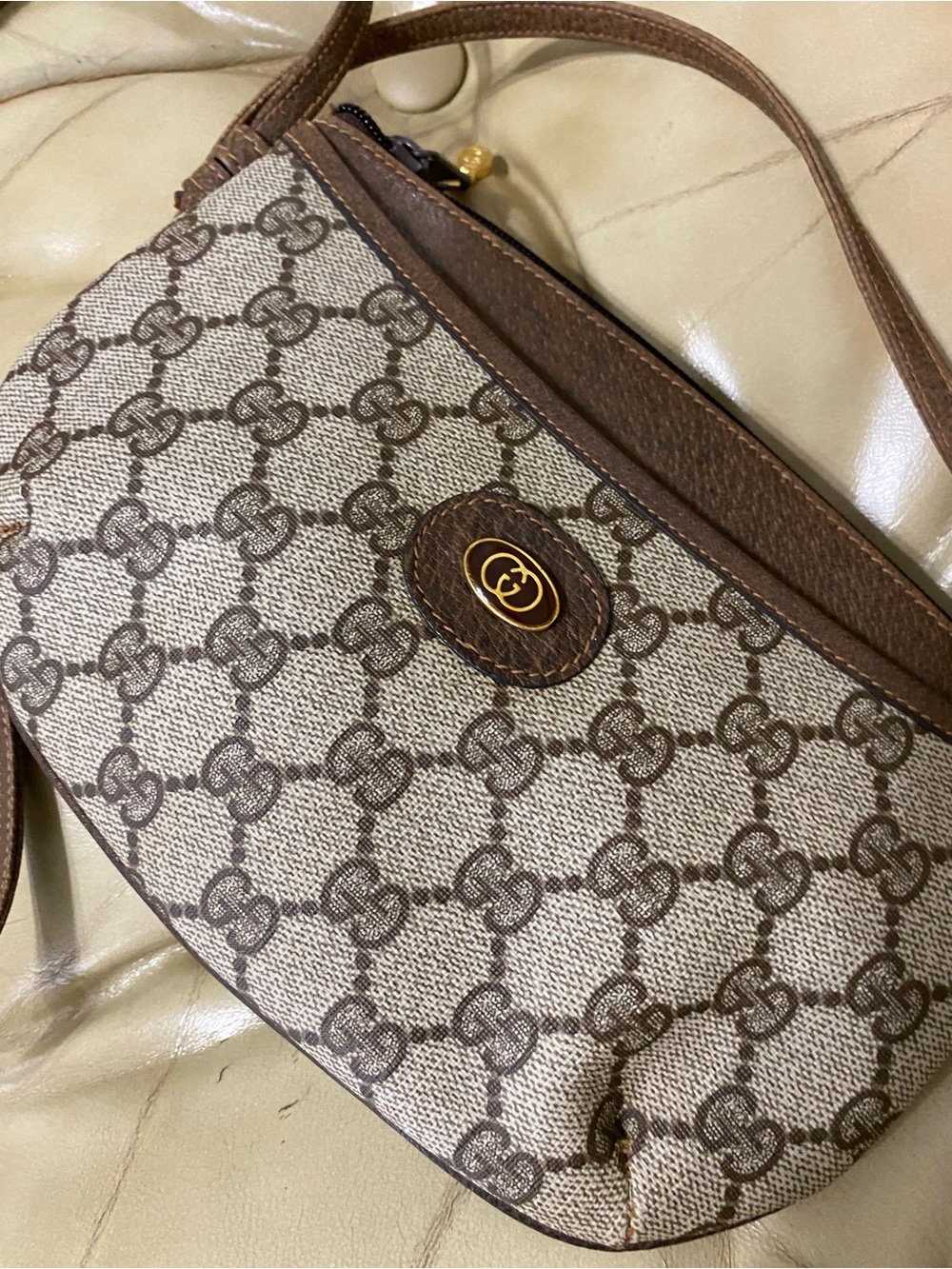 Vintage Gucci Crossbody GG Monogram Authentic - Picture 2 of 16